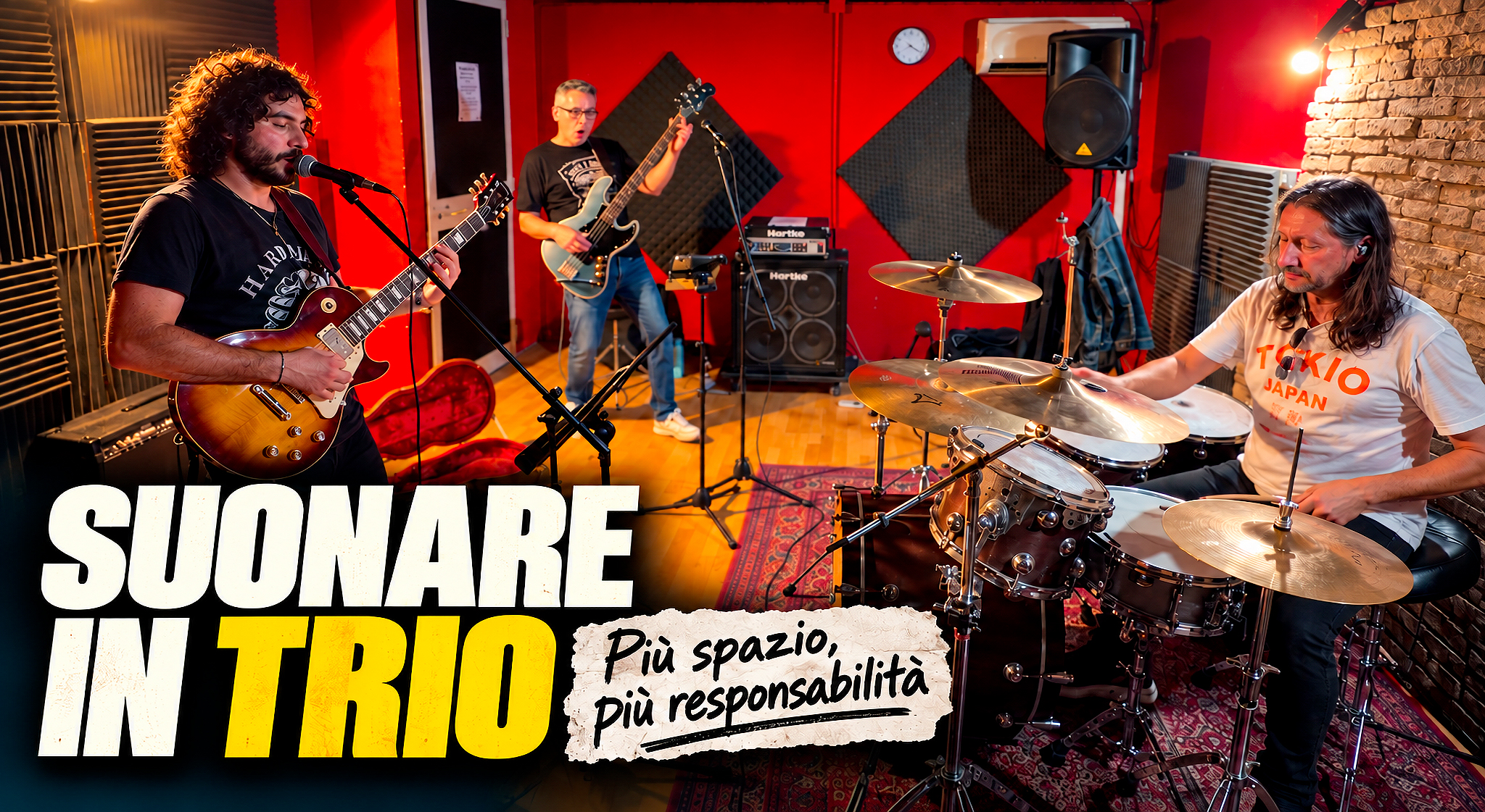 suonare il basso in trio